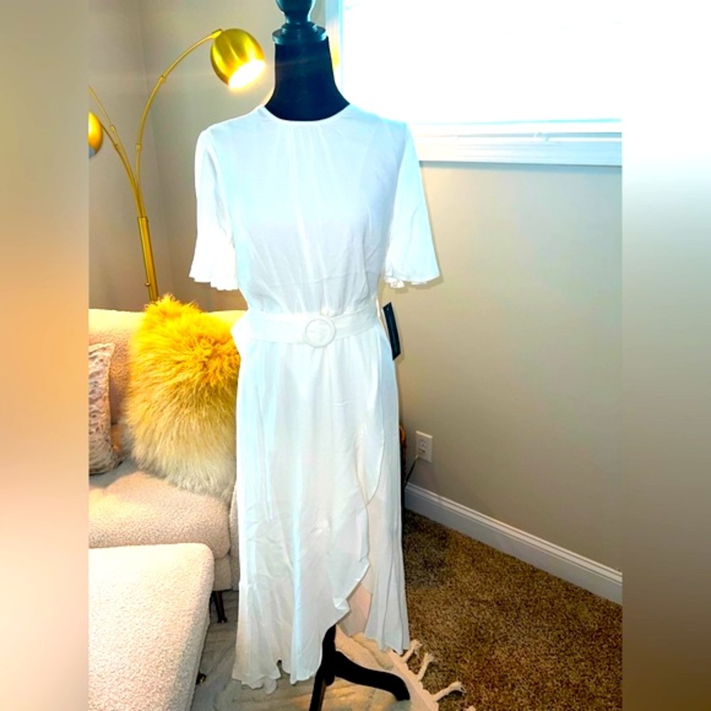 FRENCH CONNECTION: Off white dress - Size 8